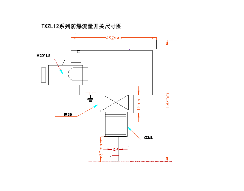 TXZL12电子式防爆流量开关 流量开关